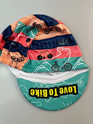Funny Cycling Cap - Polyester Cycling Hat-Under Helmet - Cycling Helmet Liner Breathable&Sweat Uptake - color: B11