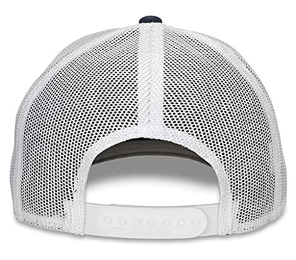 AMERICAN NEEDLE Valin Officially Licensed NHL Hockey Team Adjustable Snapback Baseball Trucker Hat, Valin Collection - color: Seattle Kraken (White/Navy)