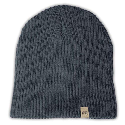Minus33 Merino Wool Everyday Knit Wool Beanie - color: Charcoal Gray