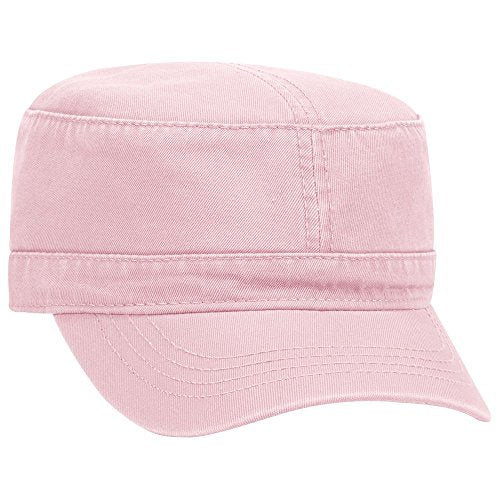 OTTO Superior Garment Washed Cotton Twill Military Cap - color: Pink