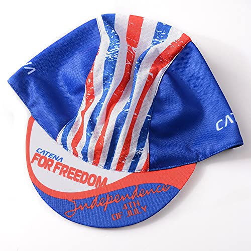 CATENA Men's Outdoors Sports Cycling Cap Bike Skull Breathable Sun Caps Riding Hat for Men - color: Stripes-60