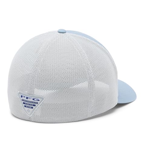 Columbia Unisex PFG Patch Mesh Ball Cap - color: Dockside Blue Mackerel Tin, size: Large-X-Large