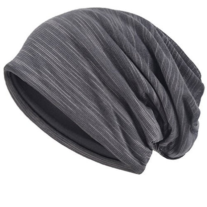 VECRY Men Slouch Hollow Beanie Thin Summer Cap Skullcap - color: Grey1