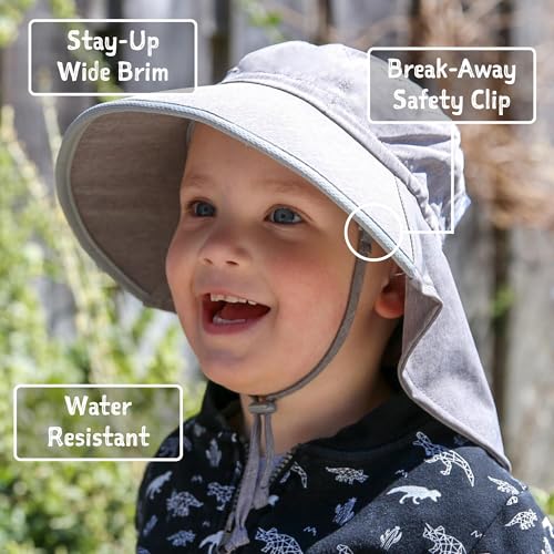 JAN & JUL 50+ UPF Quick-Dry Sun-Hats for Boys - color: Dinoland, size: 2-5T