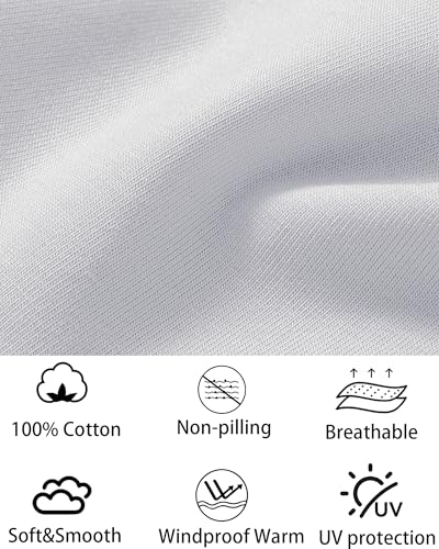 ROYBENS 100% Cotton T-Shirt Beanie for Women Men Slouchy Soft Skull Cap - color: 1pcs-white