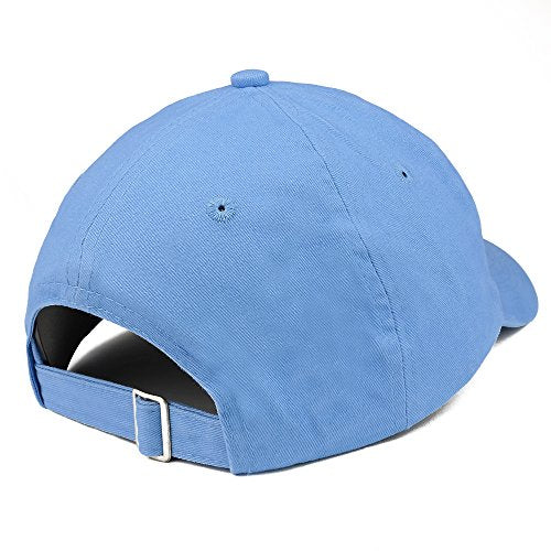 Trendy Apparel Shop Mom and Dad Soft Cotton Couple 2 Pc Cap Set - color: Carolina Blue Black