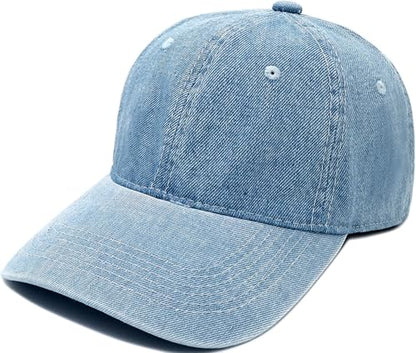 Baseball Cap for Women Men Classic Strapback Hats Adjustable Sun Hat - color: Blue