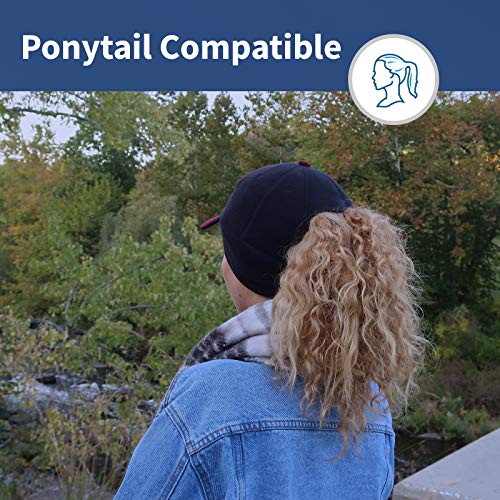 TrailHeads Women's Ponytail Trucker Hat, Running, Hiking & Outdoor Sports - color: Red Plaid
