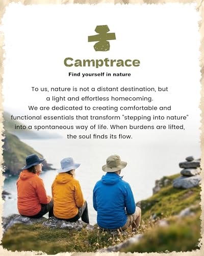 Camptrace Sun Hats for Women Men UV Protection Hiking Fishing Cap - color: Beige
