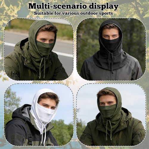 3 Packs Sun Protection Cooling Neck Cap Neck Gaiter with Cap Face Neck Flap for Garden Fishing Hiking