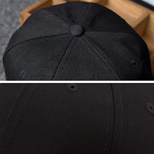 Snapback Hats for Men Flat Bill Black Adjustable Baseball Cap Trucker Hat for Dad American Flag Pirate Skull Caps Cool - color: American Flag