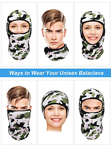 Geyoga 8 Pcs Balaclava Ski Mask Sun Protection