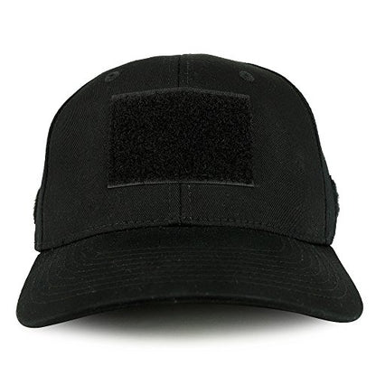 Armycrew Military Tactical Patch Structured Operator Baseball Cap - color: Black