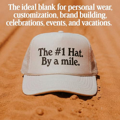 BROTHER TRUCKERS The World's Greatest Polyester Trucker Hat Blank in 73+ Colors - Wholesale Snapback Hat - color: Black