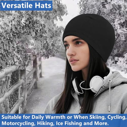 Lightweight Skull Cap, Stretch Beanie Helmet Liner for Men Women