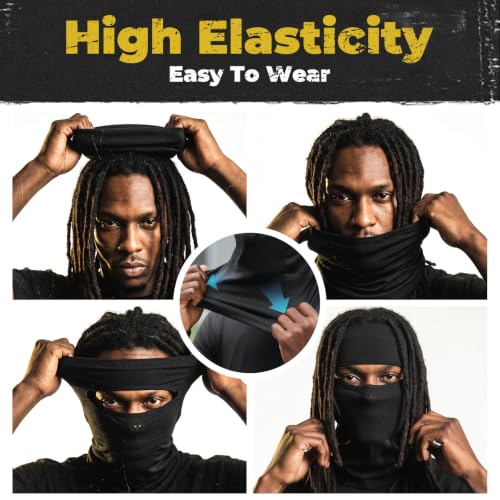 Open-Top Balaclava Shiesty Mask, Breathable Cooling Face Mask Neck Gaiter - color: Desert Gold