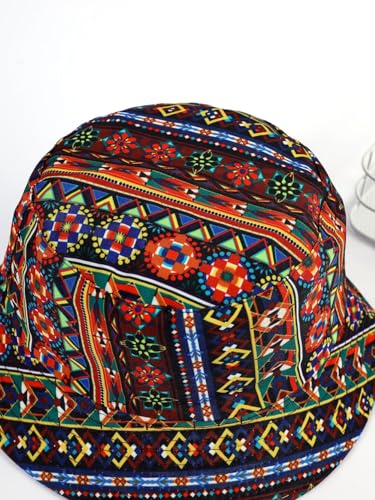 Quanhaigou Bucket Hats Unisex Summer Travel Beach Fisherman Cap for Men Women Teens - color: Boho Floral