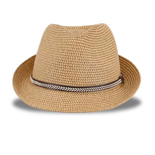 Levi's Men's Straw Fedora Hat - color: Tan, size: Large-X-Large