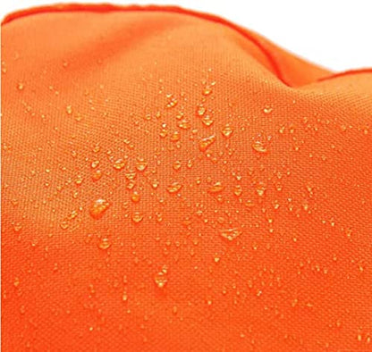 Men Reflective Trapper Hat Windproof Faux Fur Trooper Ushanka Hat Winter Warm Hunting Cap with Earflap - color: Orange
