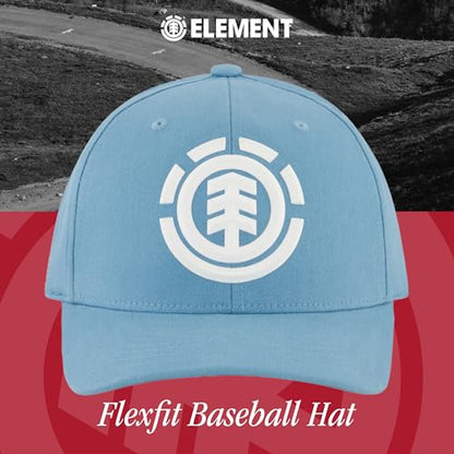 Element Unisex Adult Element Baseball Hat, Adult Flex Fit Active Sport Cap with Curved Brim - color: Light Blue