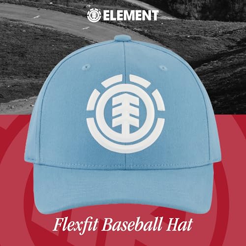 Element Unisex Adult Element Baseball Hat, Adult Flex Fit Active Sport Cap with Curved Brim - color: Light Blue