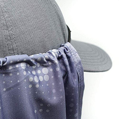 Sprigs Sun Protection Hat Shade Attachment with SPF 45+ & Cooling Fabric - color: Gray Swell