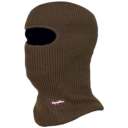 RefrigiWear 2-Layer Acrylic Knit Open-Hole Balaclava Face Mask, High Visibility - color: Sage