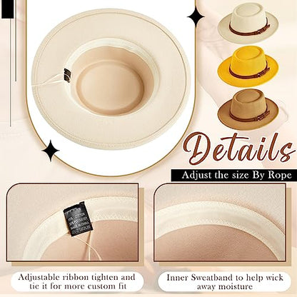 Hercicy Wool Fedora Hat for Women - color: Classic Color