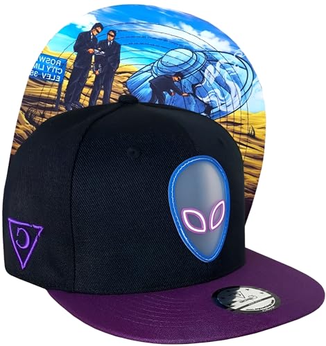 Capiche [99+ Variations] Special Series Snapback Cap - One Size Unisex Men - color: D-298 - Ufo Crash