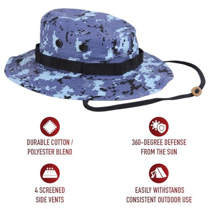 Rothco mens Boonie - color: Sky Blue Digital Camo, size: 7 1/4
