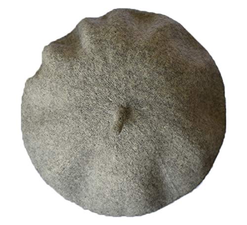 Kids Girls Boys Solid Color Classic French Style Beret Beanie Hat - color: Light Grey