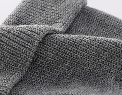 Connectyle Classic Double Layer Knit Beanie Hat Warm Thick Acrylic Winter Hats Daily Cuffed Beanies Watch Hat for Men Women - color: Light Gray