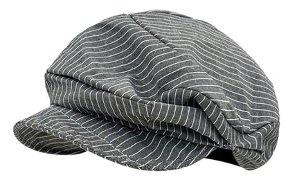 Pocadri Slouchy Pleated Newsboy Hats for Women Men Spring/Fall Retro Beret Hat Visor Lightweight Cabbie Cap - color: A-dark Grey