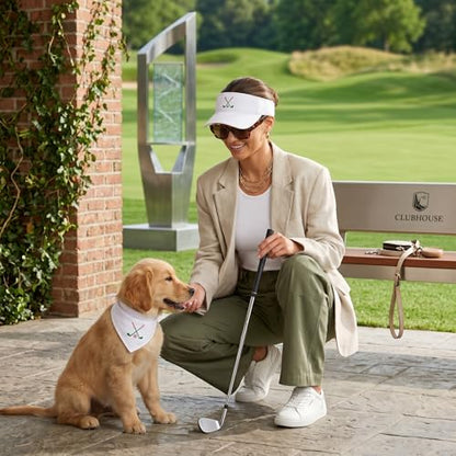 Embroidered Adjustable Sun Visor for Women Men Outdoor Golf Tennis - color: Golf/White