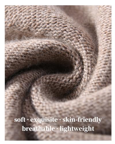 jaxmonoy Slouchy Knit Beanie Hat for Women Winter Soft Warm Ladies Laightweight Slouch Knitted Skull Beanies Cap - color: Brown