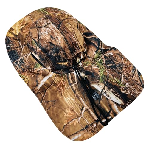Packable and Adjustable Mesh Boonie Sun Hat with Neck Flap - color: Brown Pine Hardwoods Camo