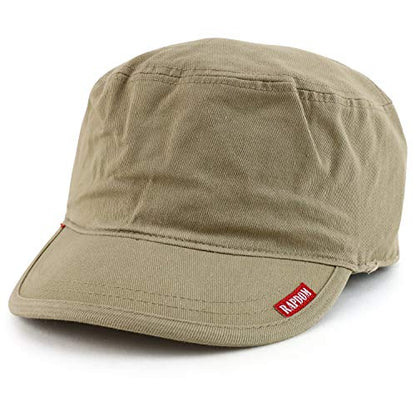 Armycrew Cotton Washed Cadet Style Army Cap - color: Khaki