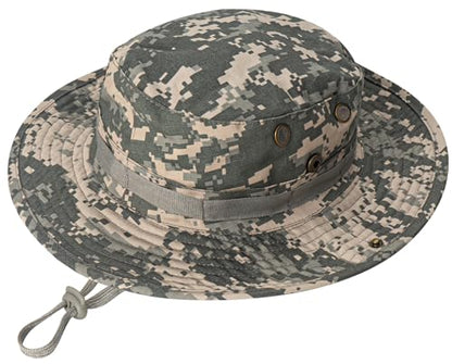 Rosoz Sun Hats for Men Women Bucket Hat UPF Protection Wide Brim Boonie Hat - color: 1pack-light Gray Digital