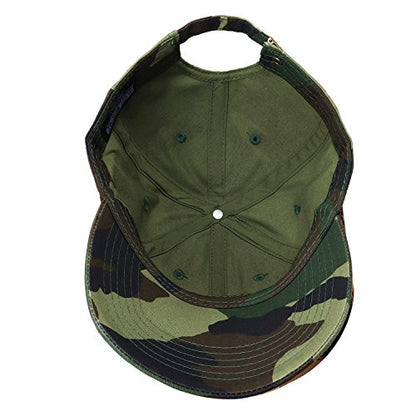 Falari Classic Baseball Cap Dad Hat 100% Cotton Soft Adjustable Size - color: Camouflage - Woodland