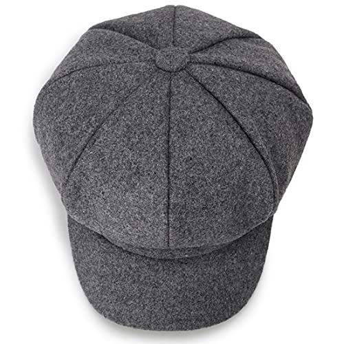 Newsboy Caps for Women Classic Beret Hats Autumn Winter Cap - color: Grey