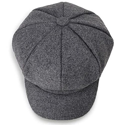Newsboy Caps for Women Classic Beret Hats Autumn Winter Cap - color: Grey
