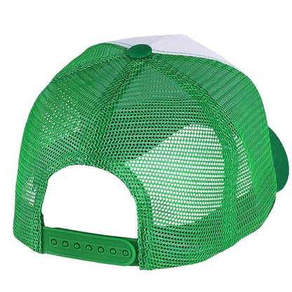 Falari 12 Pack Bulk Wholesale Mesh Trucker Hats 5 Panel and 6 Panel Baseball Caps for Men and Women - color: 5 Panel - Kelly Green