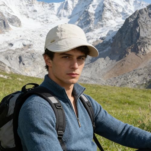 YAMEIZE Trendy Wide Brim Sun Hat - for Women Men Foldable Sun Hat Adjustable Quick Dry Beach Travel Sun Protection Outdoor - color: Beige