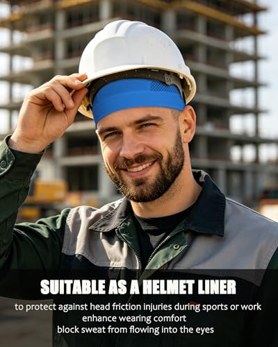 3PCS Cooling Breathable Skull Cap for Men Women Helmet Liner Caps - color: 3pcs(black+light Grey+dark Blue)