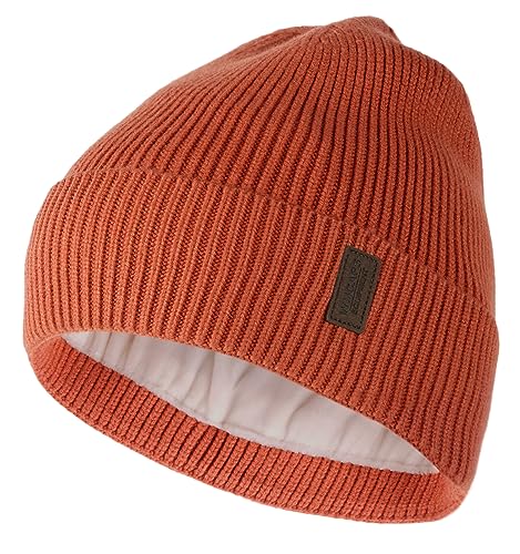 Wmcaps Winter Beanie for Men Women, Soft Warm Fleece Lined Knit Hat - color: Orange