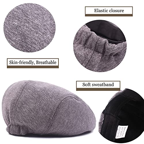 DOOVID Men's Newsboy Cap Retro Classic Beret Ivy Irish Gentleman Hat Cabbie Flat Cap - color: 1pc Green