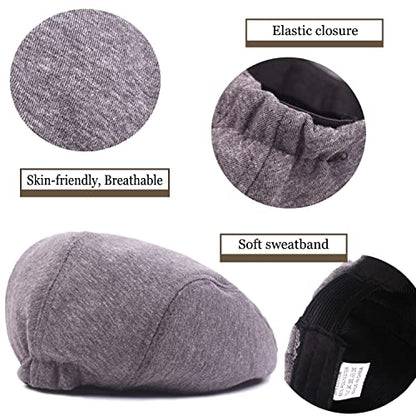 DOOVID Men's Newsboy Cap Retro Classic Beret Ivy Irish Gentleman Hat Cabbie Flat Cap - color: 1pc Green