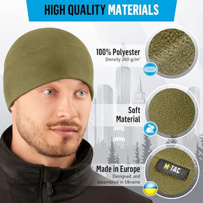 M-Tac Fleece Watch Cap - Army Military Tactical Beanie Hat Winter Skull Cap - color: Ocp, size: Medium