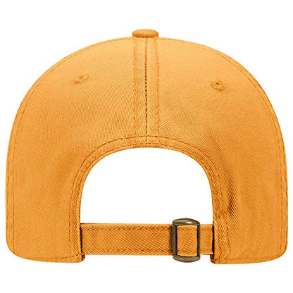 OTTO 6 Panel Low Profile Garment Washed Superior Cotton Twill - color: Gold