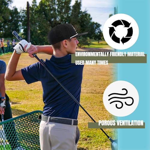Funny Golf Hats,Funny Golf Gifts for Men,Golf Rope Hat for Men - color: 1.black-1